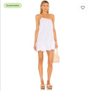 NWT Revolve // BB Dakota one shoulder eyelet dress